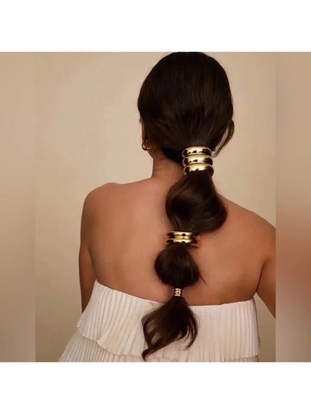 Elegant Gold Hair Cuffs Q87